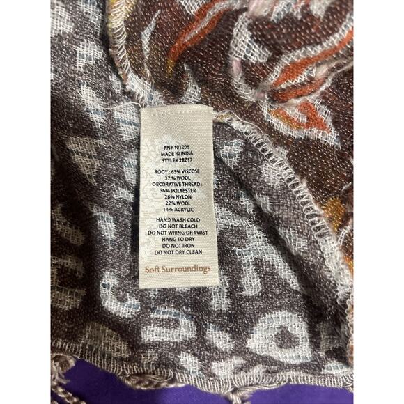 Soft Surrounding VISCOSE/ WOOL Asymmetrical Cardigan Sz SMALL- MEDIUM BOHO - Picture 10 of 10